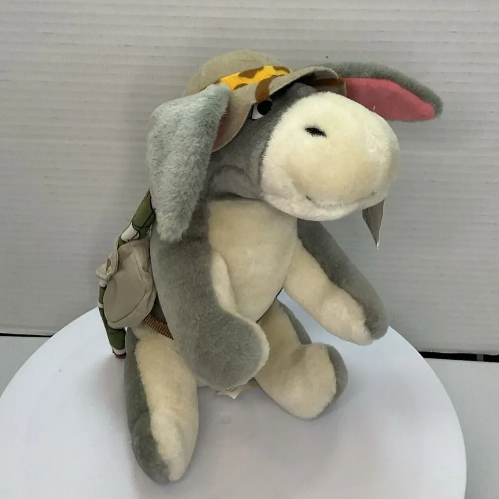 Vintage‎ Walt Disney World Safari Eeyore Plush Stuffed Animal Kingdom 9